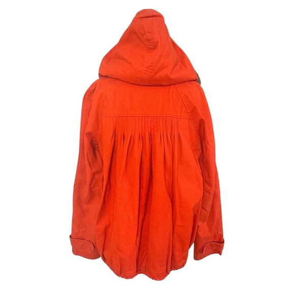 ANTHROPOLOGIE DAUGHTERS OF THE LIBERATION Pintuck Faux Fur Hooded Parka Size L - Picture 7 of 12